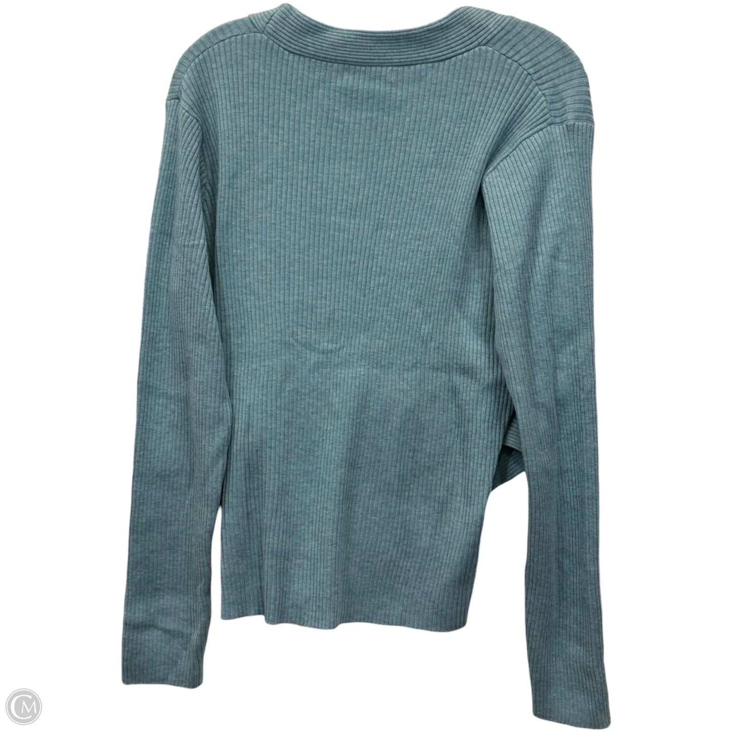 Sweater By Motf In Teal, Size: 2x