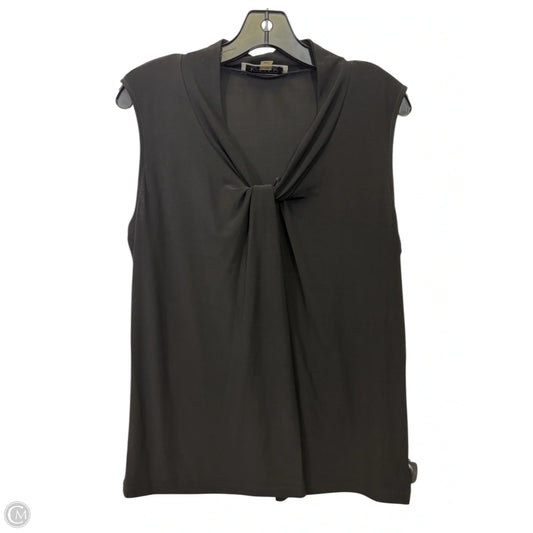 Top Sleeveless By Kasper In Black, Size: 1x