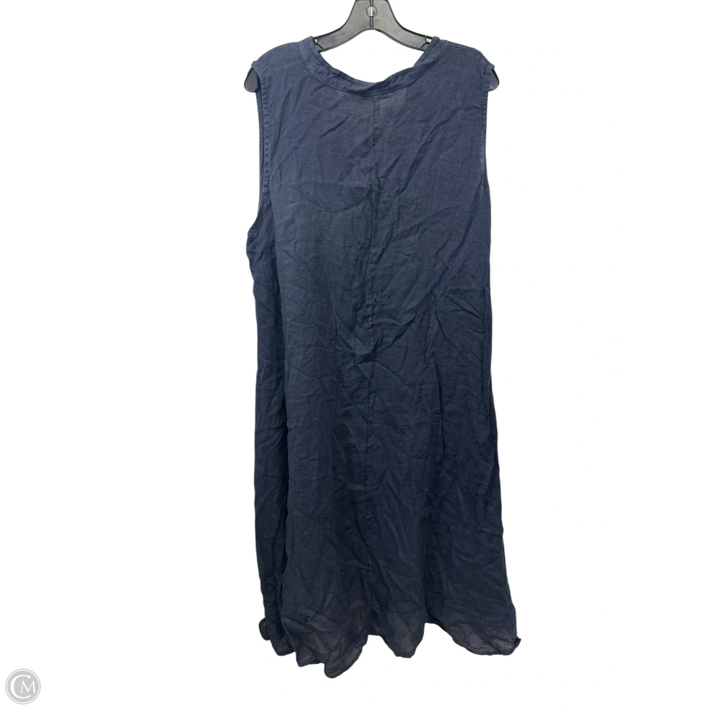 Dress Casual Midi By Rosemarie In Blue, Size: 2x