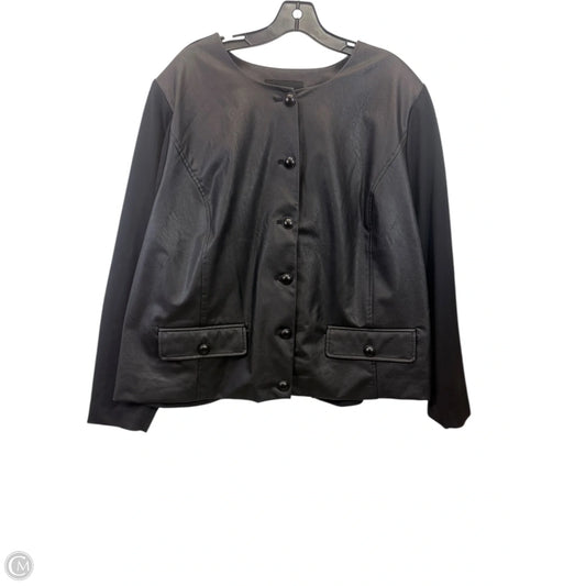 Jacket Moto By Torrid In Black, Size: 4x