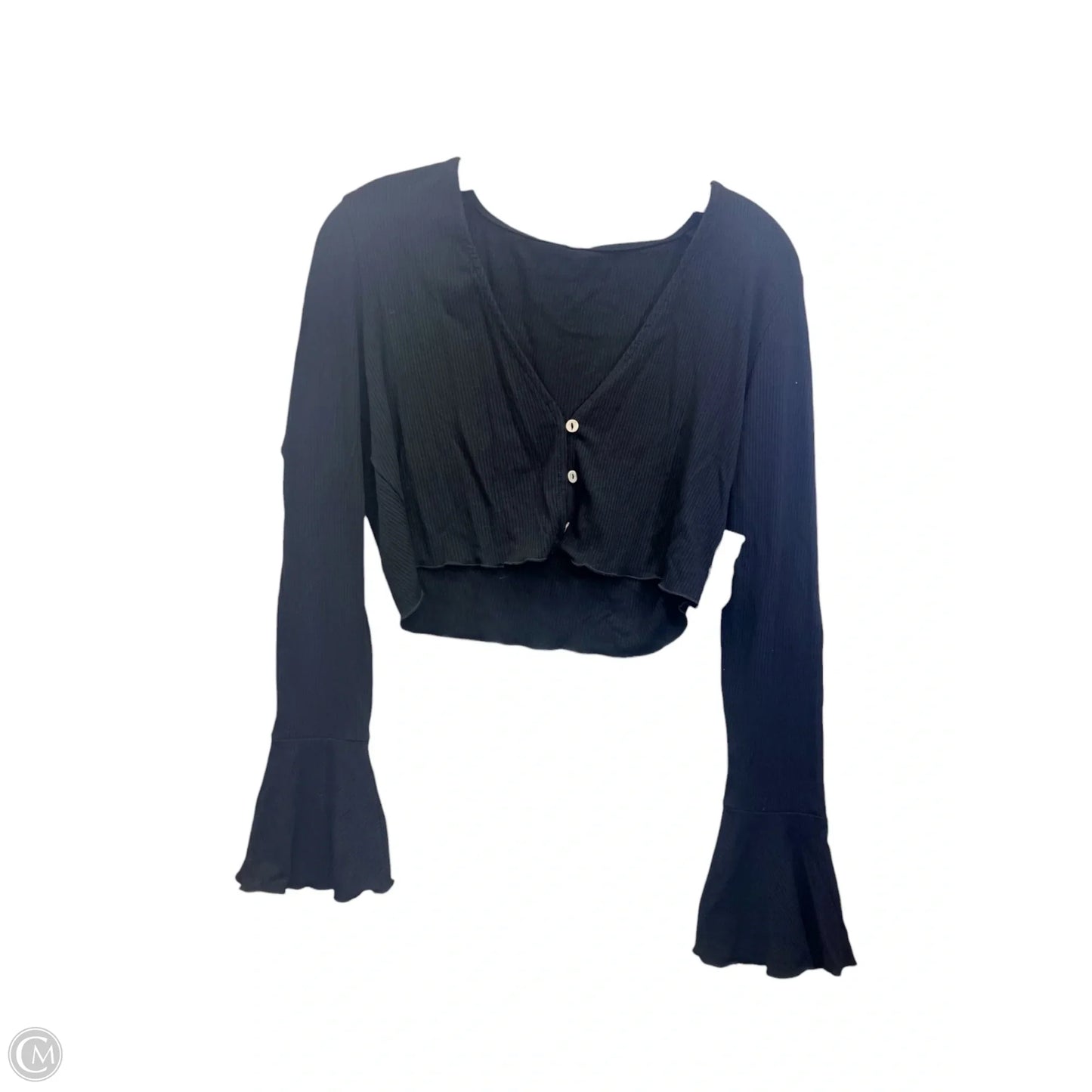 Top Long Sleeve By Free People In Black, Size: Xl