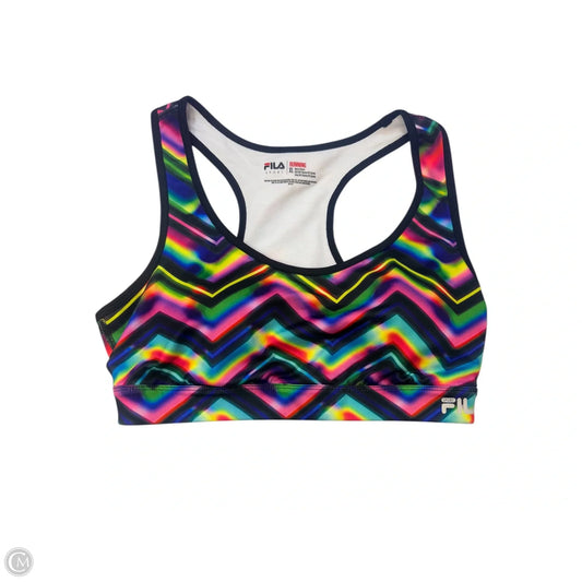 Athletic Bra By Fila In Multi-colored, Size: Xl