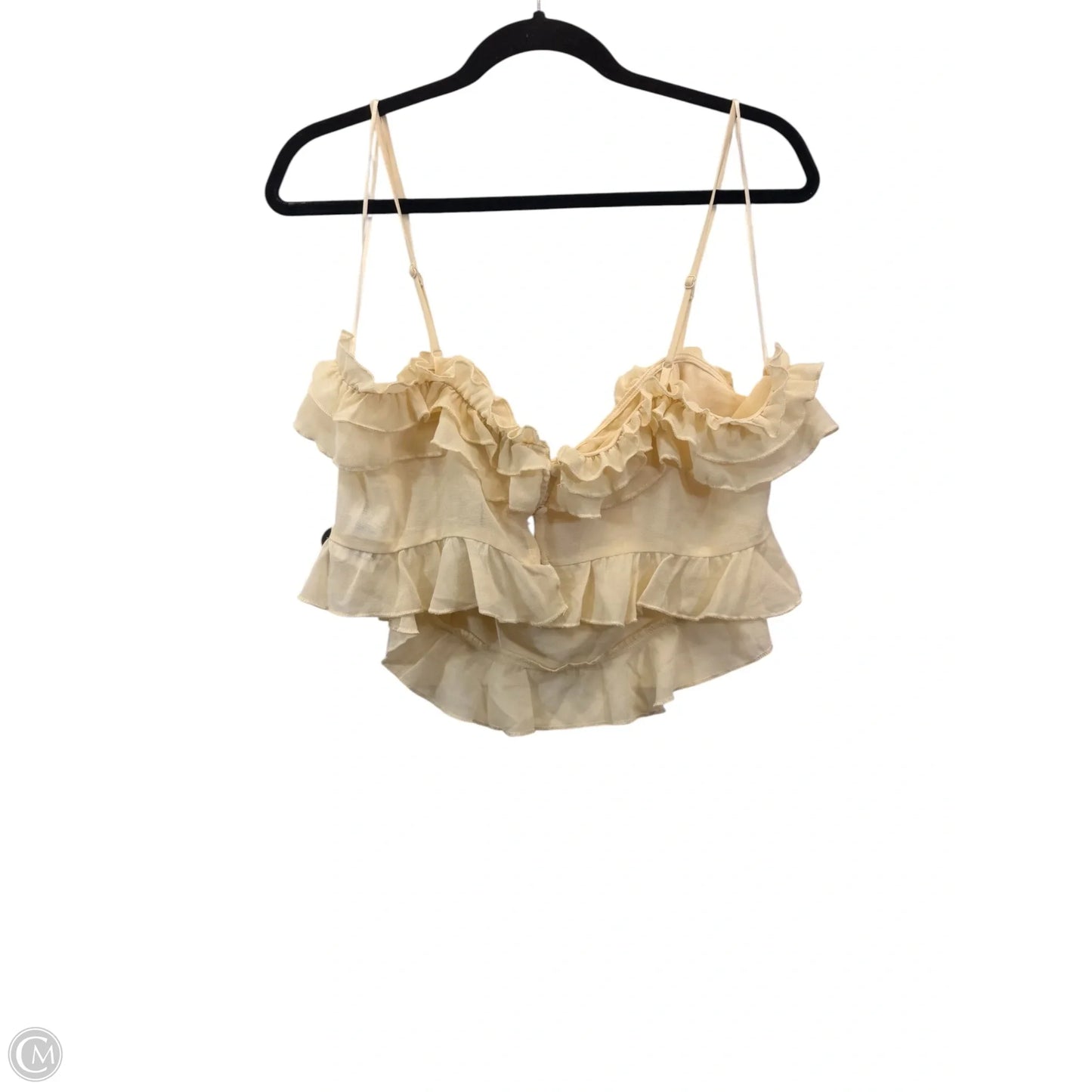 Top Sleeveless By Bardot In Cream, Size: L