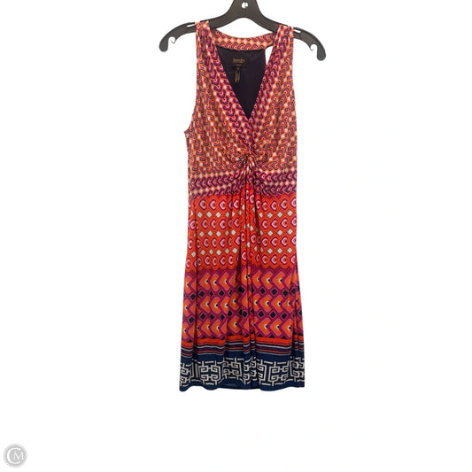 Dress Casual Midi By Laundry In Orange & Purple, Size: M