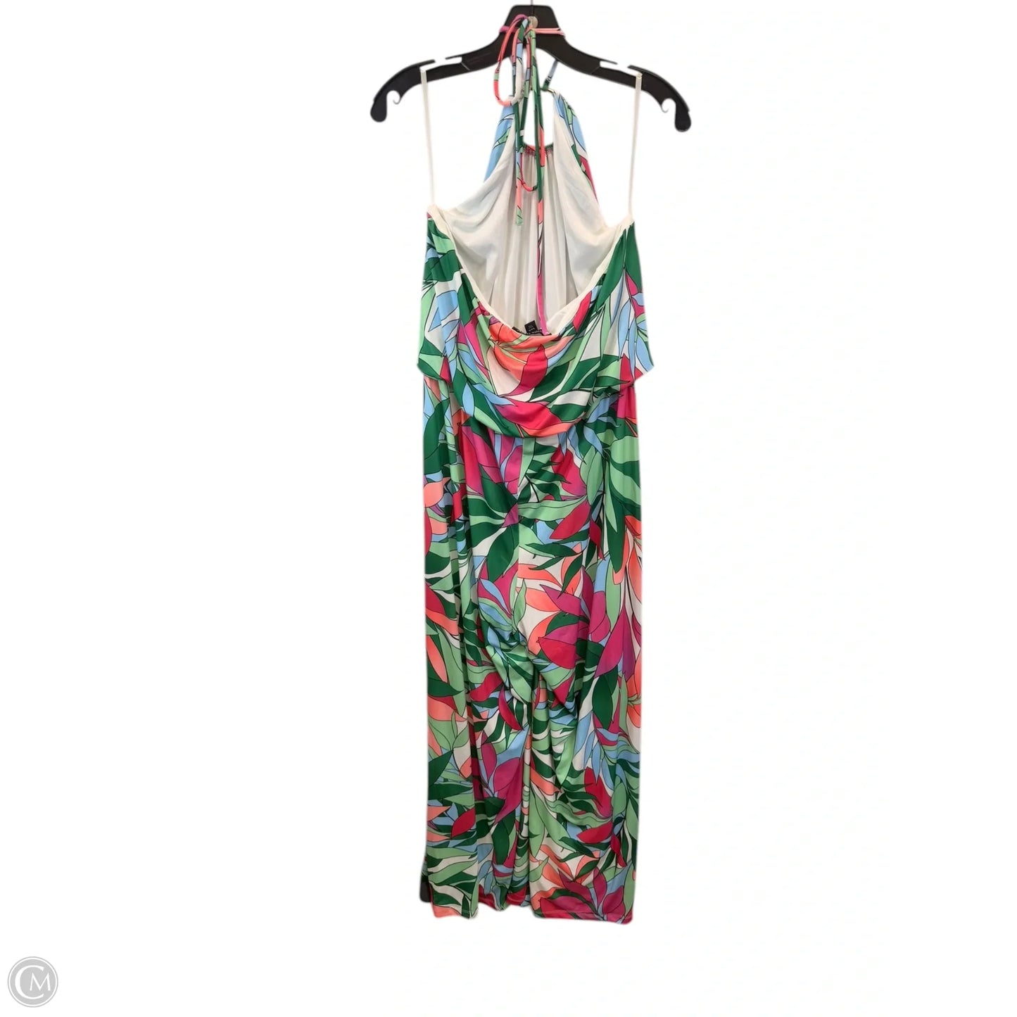 Jumpsuit By Boston Proper In Green & Pink, Size: Xl