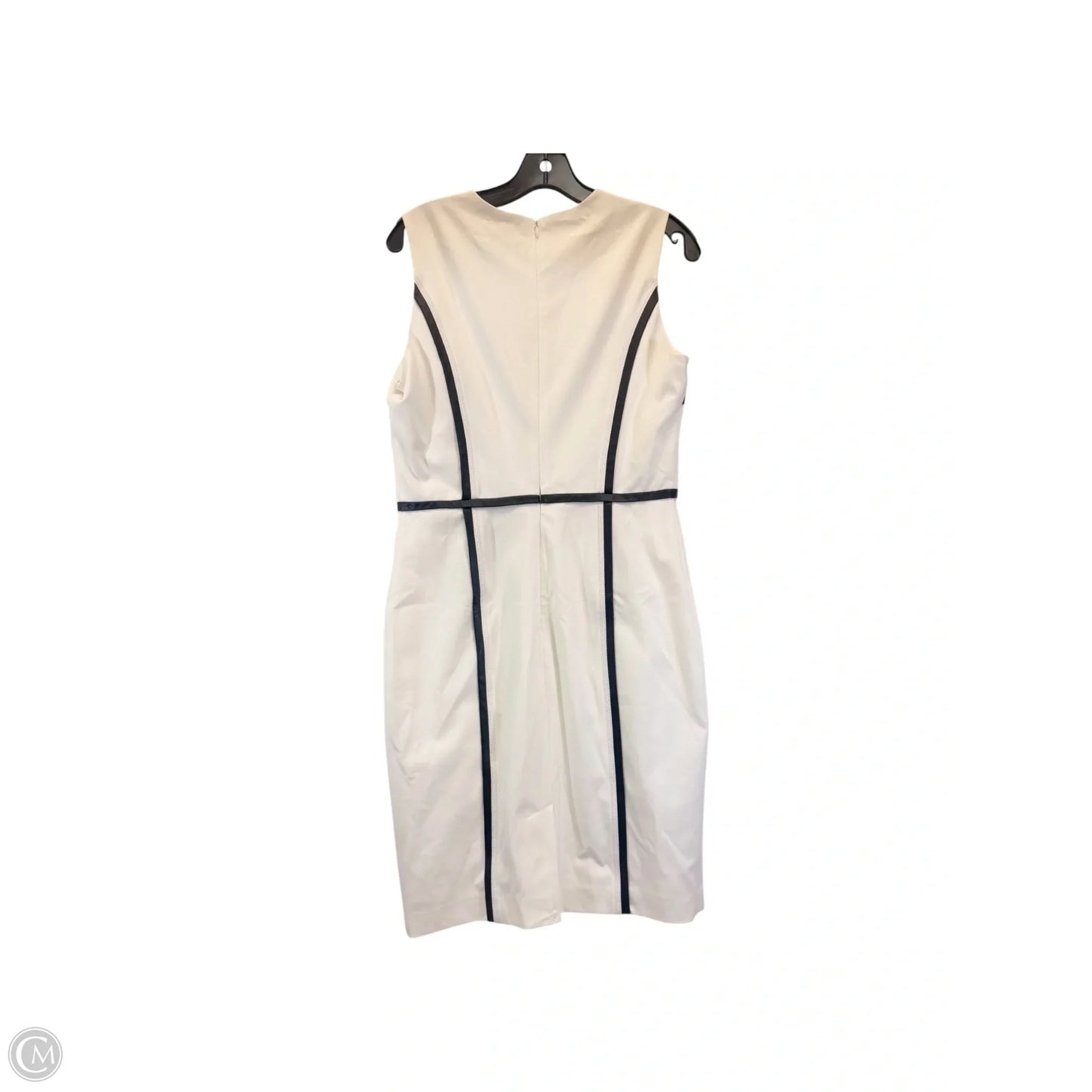 Dress Casual Midi By Calvin Klein In White, Size: L