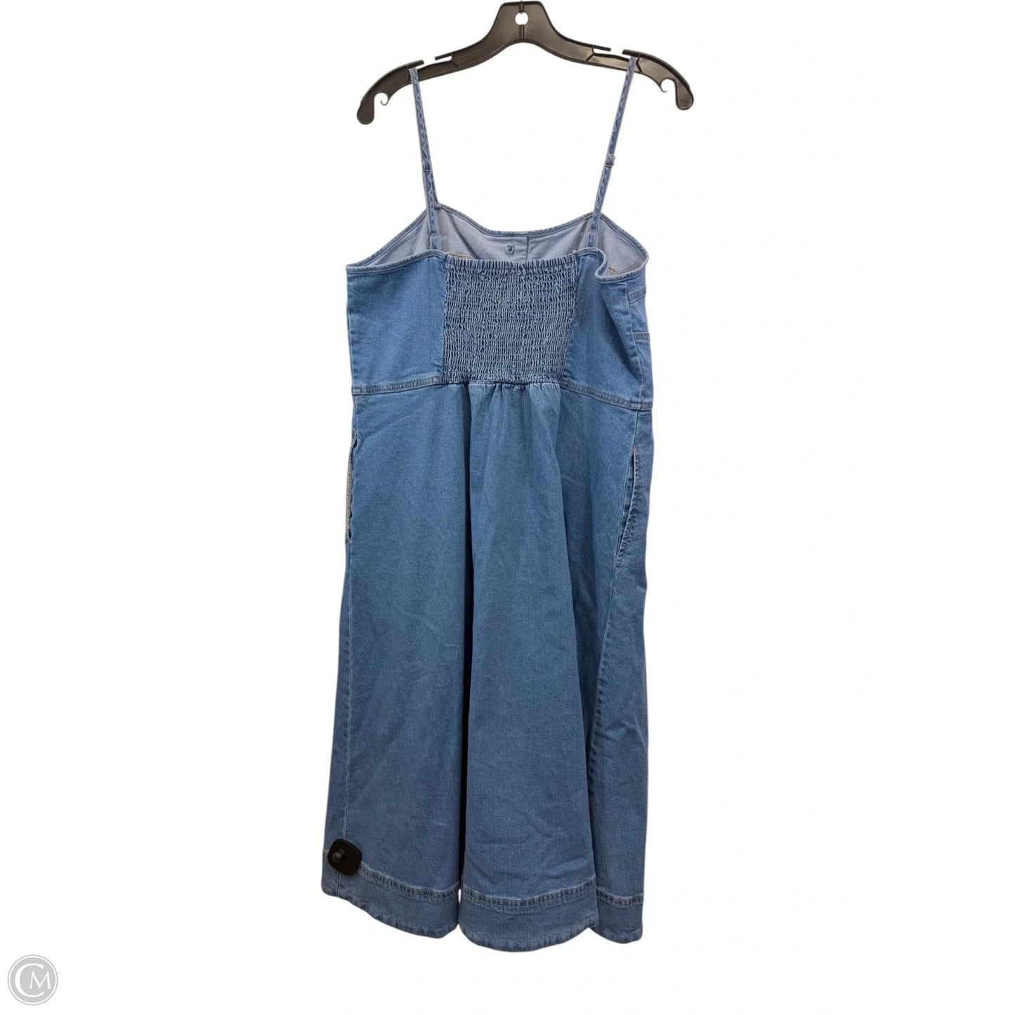 Dress Casual Midi By Universal Thread In Blue Denim, Size: Xl