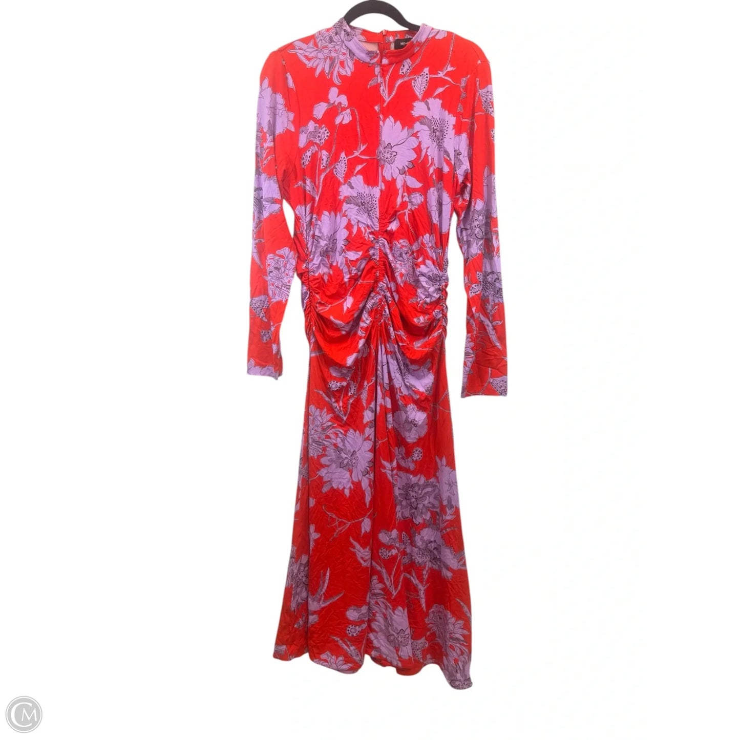 Dress Casual Maxi By ME + EM In Purple & Red, Size: L