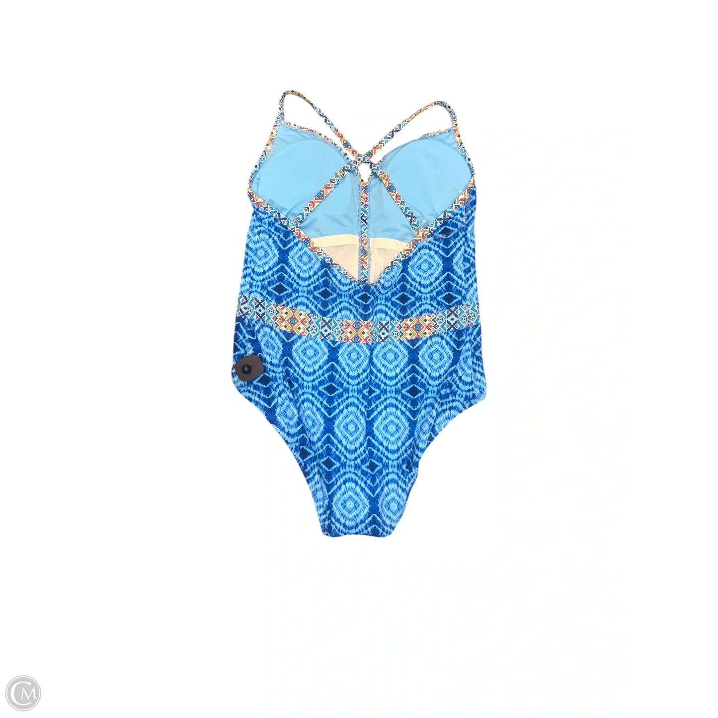 Swimsuit By Bleu In Blue & White, Size: 3x
