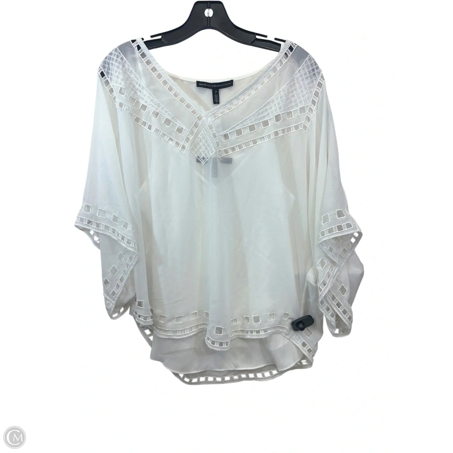 Top Short Sleeve By White House Black Market In White, Size: M
