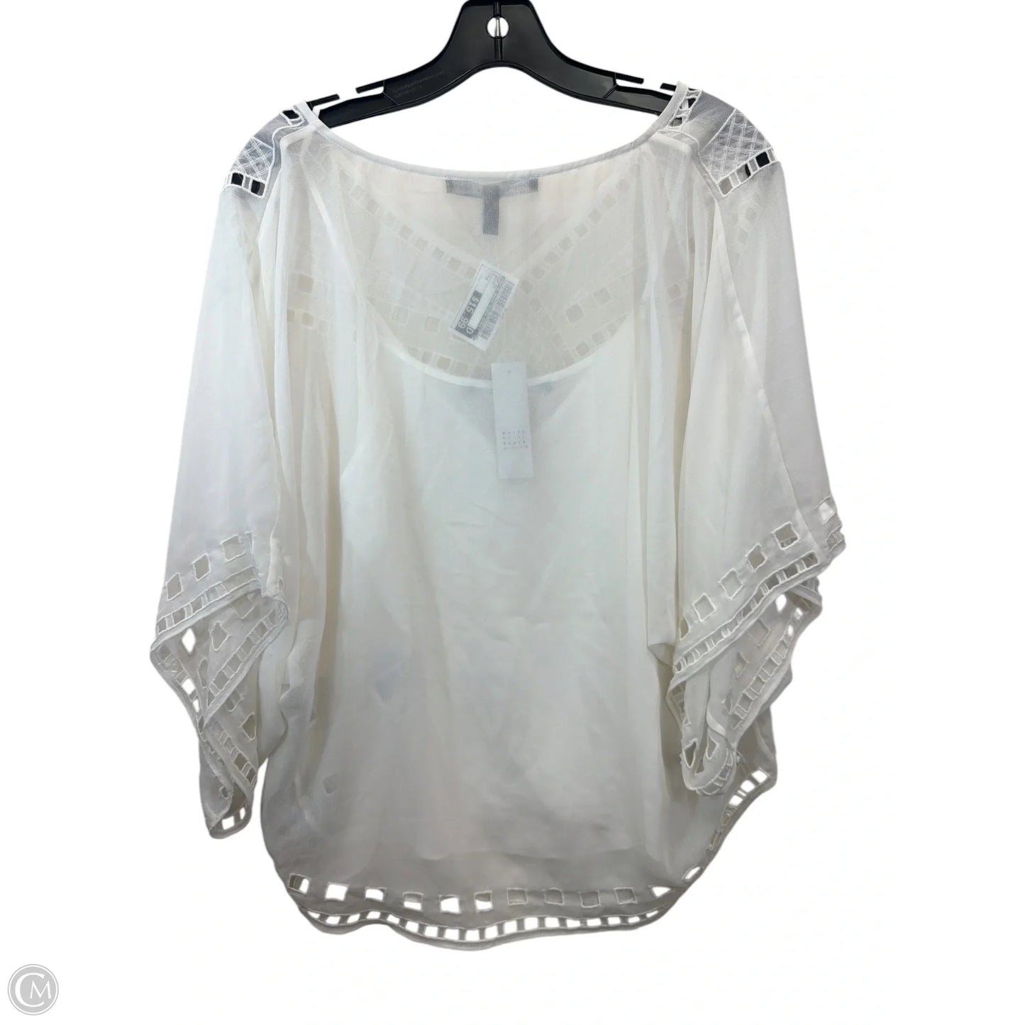 Top Short Sleeve By White House Black Market In White, Size: M