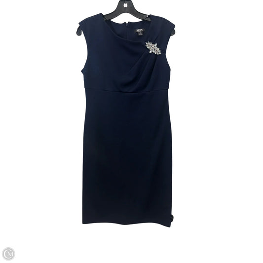 Dress Party Midi By Sl Fashions In Blue & Silver, Size: M