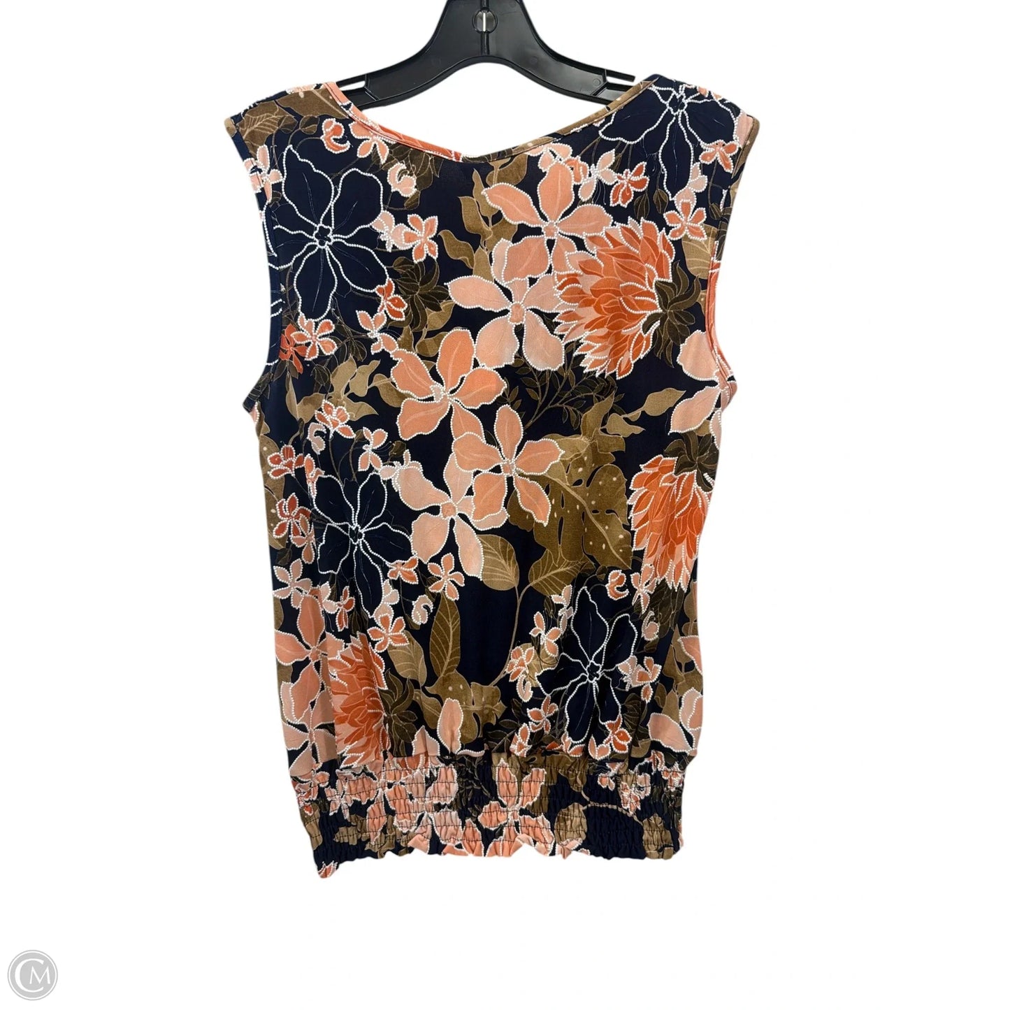 Top Sleeveless By Sjs In Floral Print, Size: S