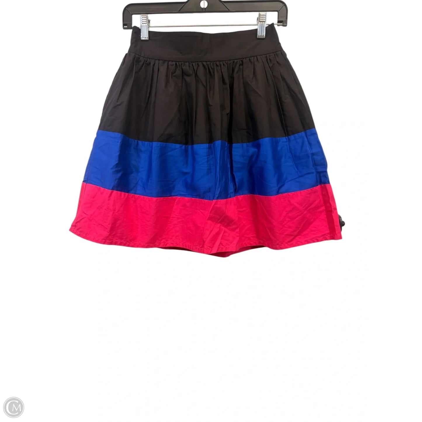 Skirt Midi By Twenty One In Black & Blue, Size: S