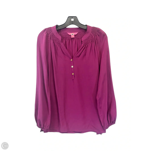 Top Long Sleeve Designer By Lilly Pulitzer In Mauve