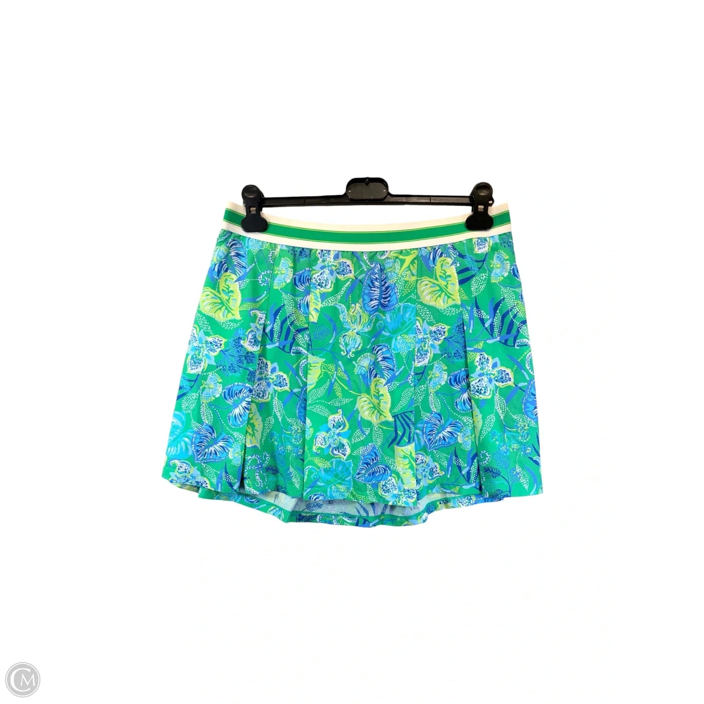 Skort Designer By Lilly Pulitzer In Blue & Green, Size: Xl