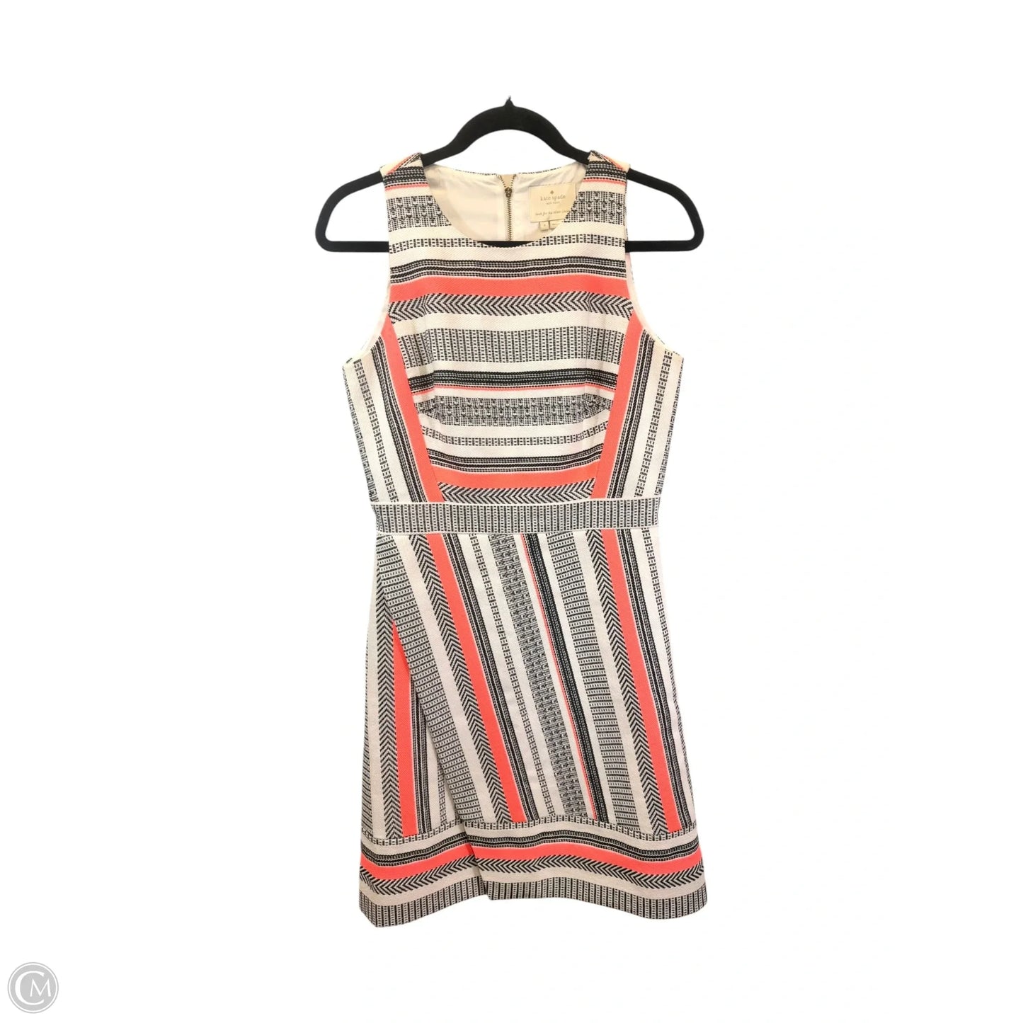 Dress Designer By Kate Spade In Black & Pink, Size: 4