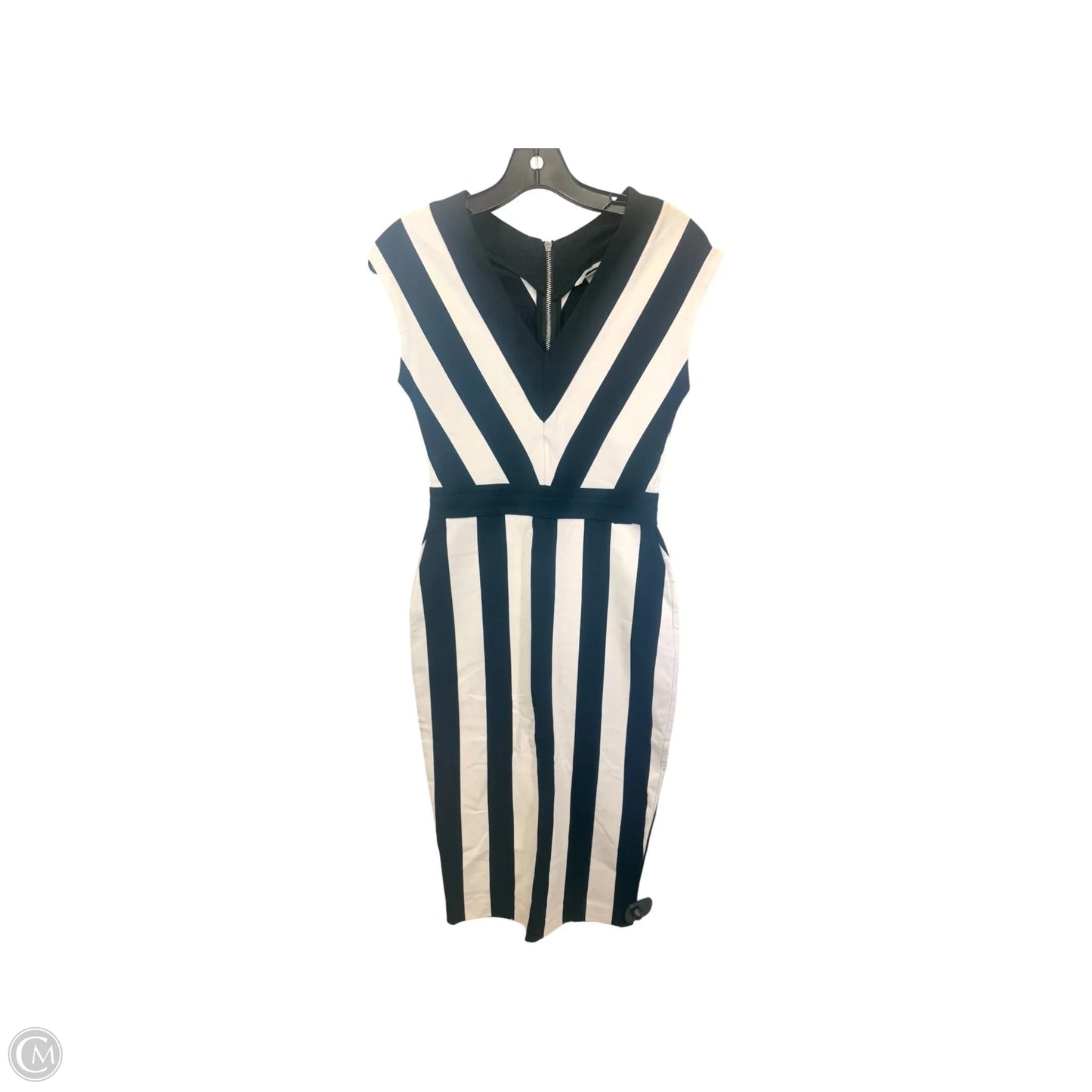 Dress Casual Maxi By H&m In Black & White, Size: Xs