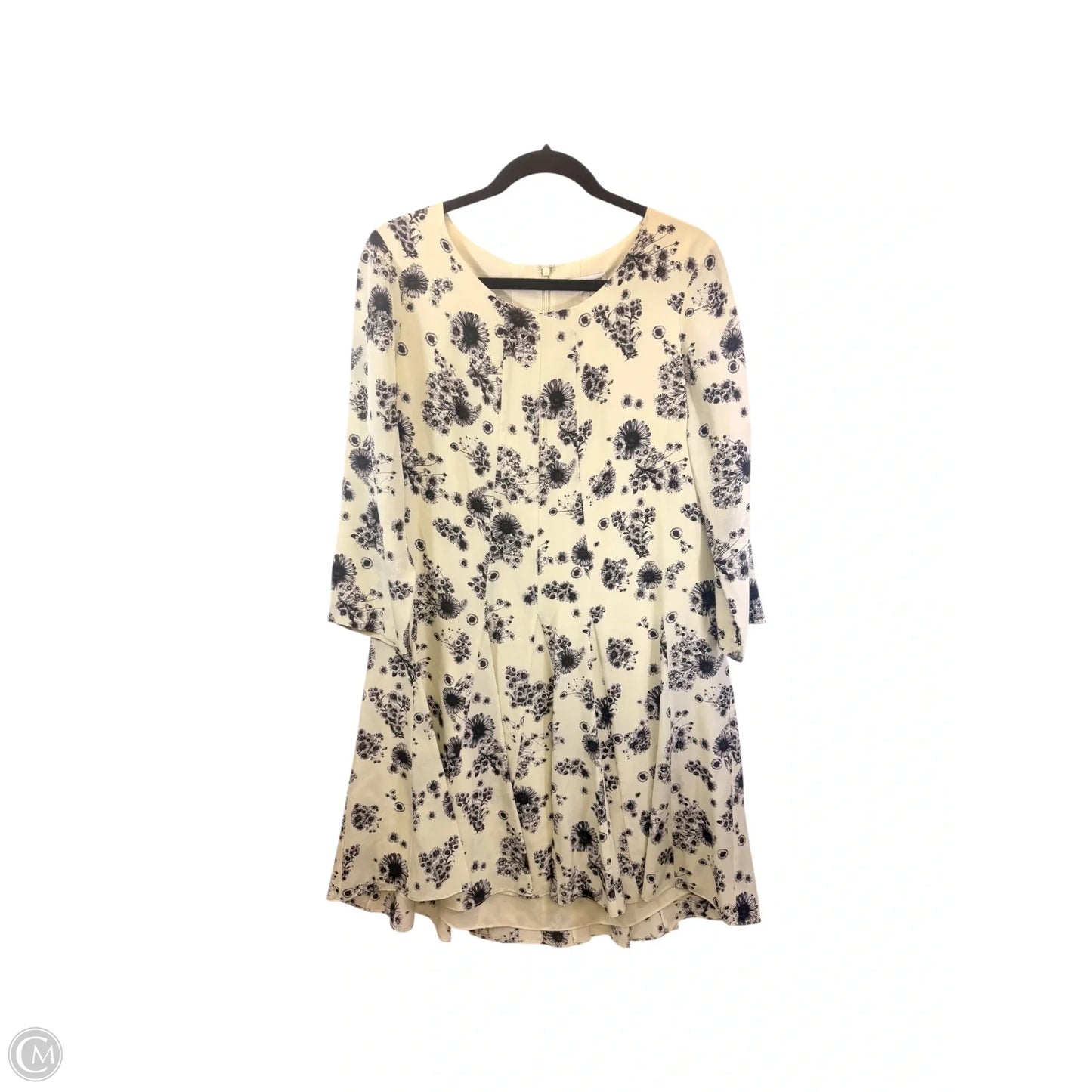 Dress Casual Midi By Club Monaco In Purple & Yellow, Size: M