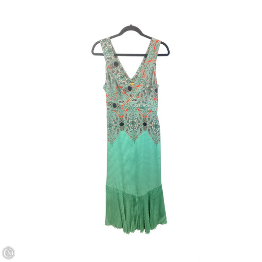 Dress Casual Maxi By Maeve In Green & Orange, Size: 6