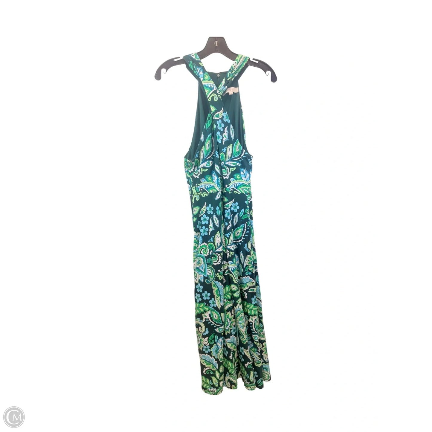 Dress Casual Maxi By Loft In Blue & Green, Size: Xl