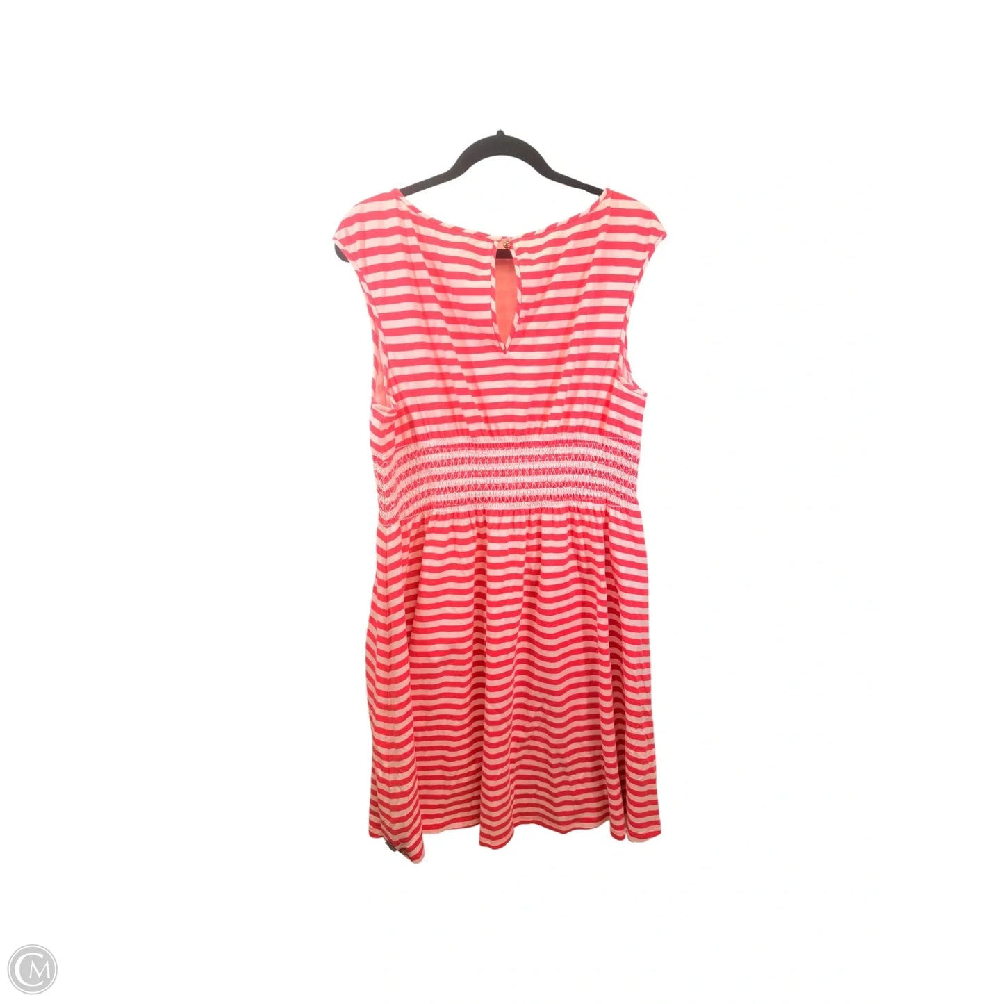Dress Designer By Kate Spade In Pink & White, Size: Xl