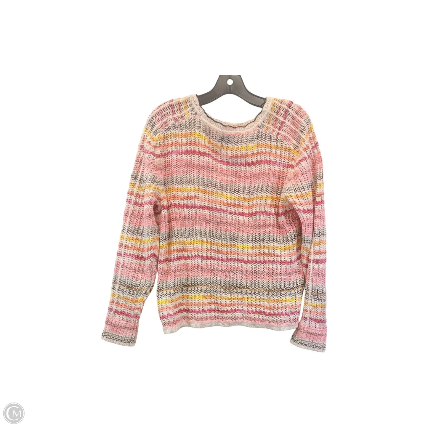 Sweater By Nic + Zoe In Pink & Tan, Size: L