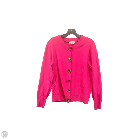 Sweater Cardigan By Boden In Pink, Size: L