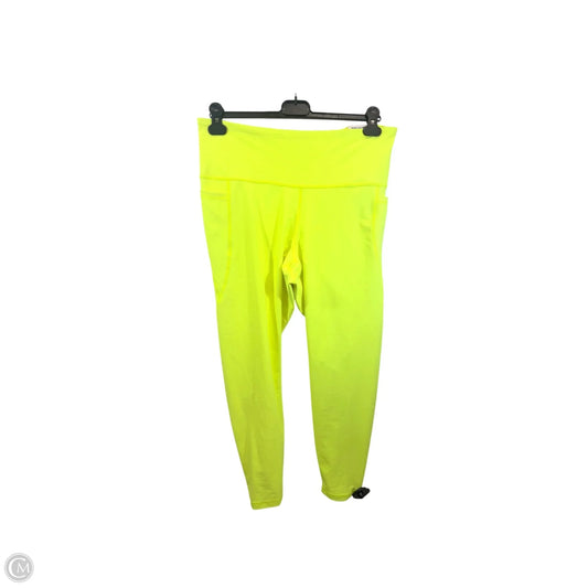 Athletic Leggings By Old Navy In Yellow, Size: Xl