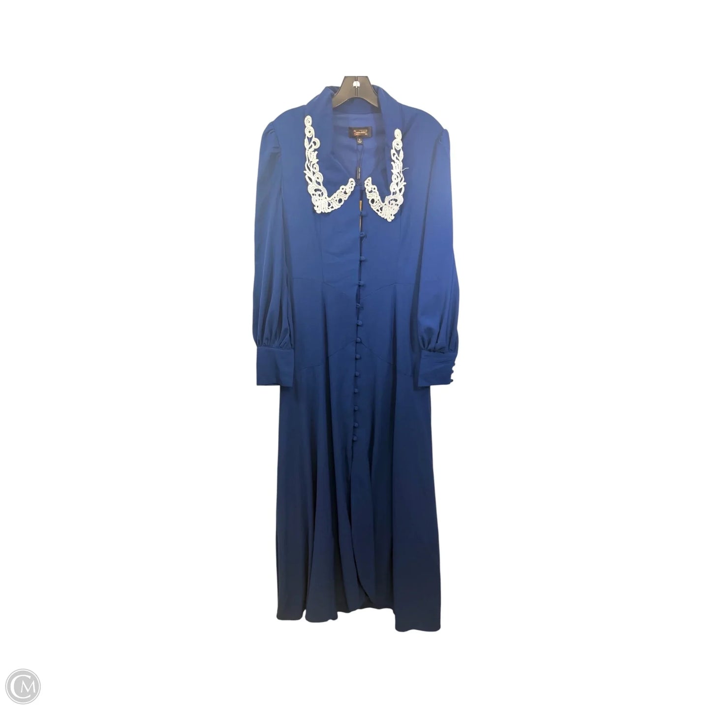 Dress Casual Maxi By Alexia Admor In Blue & White, Size: M