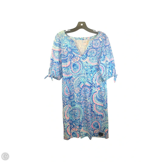 Dress Casual Midi By Lilly Pulitzer In Blue & Pink, Size: S