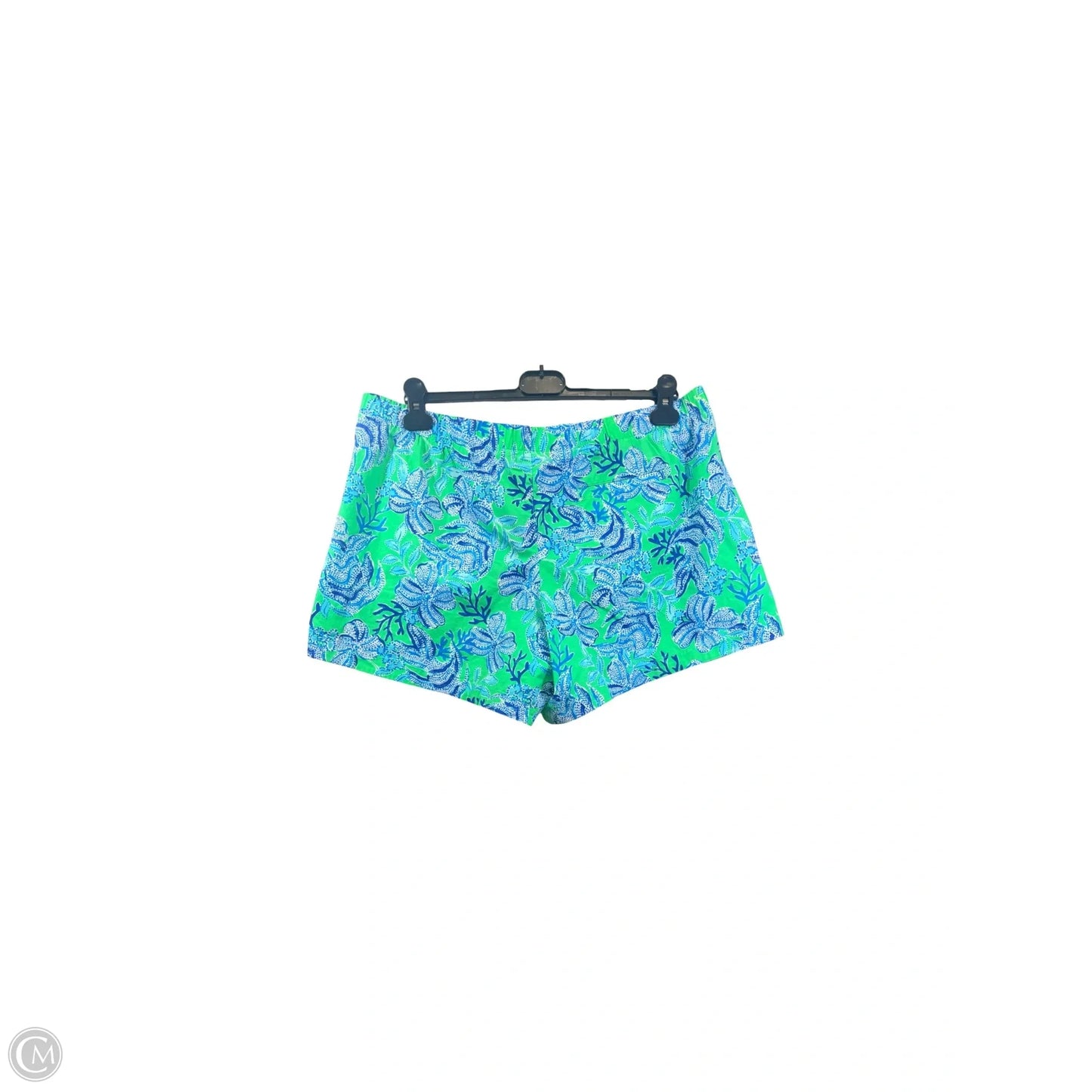 Shorts Designer By Lilly Pulitzer In Blue & Green, Size: Xl