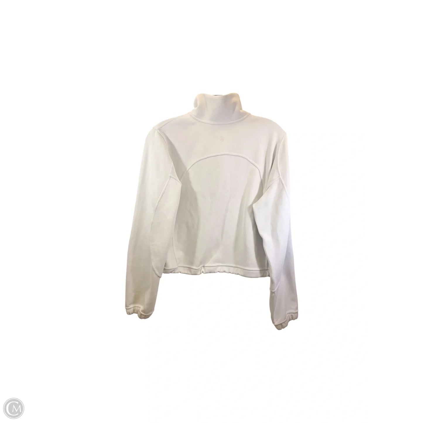 Athletic Top Long Sleeve Collar By Lululemon In Tan, Size: 4