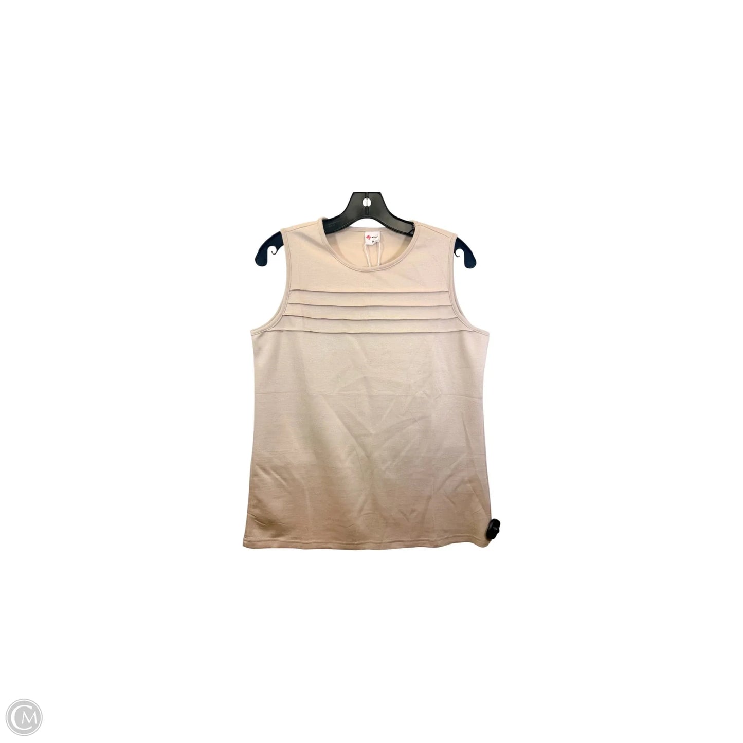 Top Sleeveless By Wiholl In Tan, Size: M