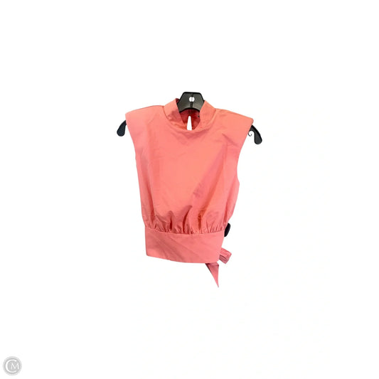 Top Short Sleeve By Express In Coral, Size: Xs
