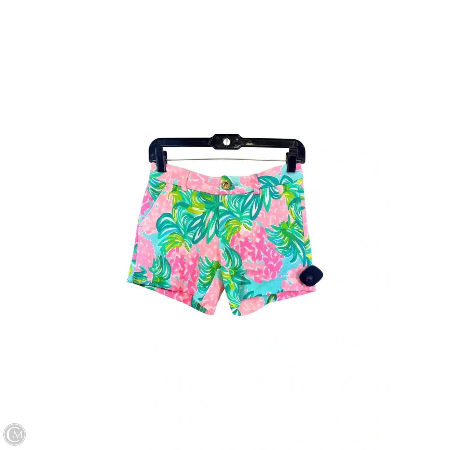Shorts Designer By Lilly Pulitzer In Green & Pink, Size: Xxs