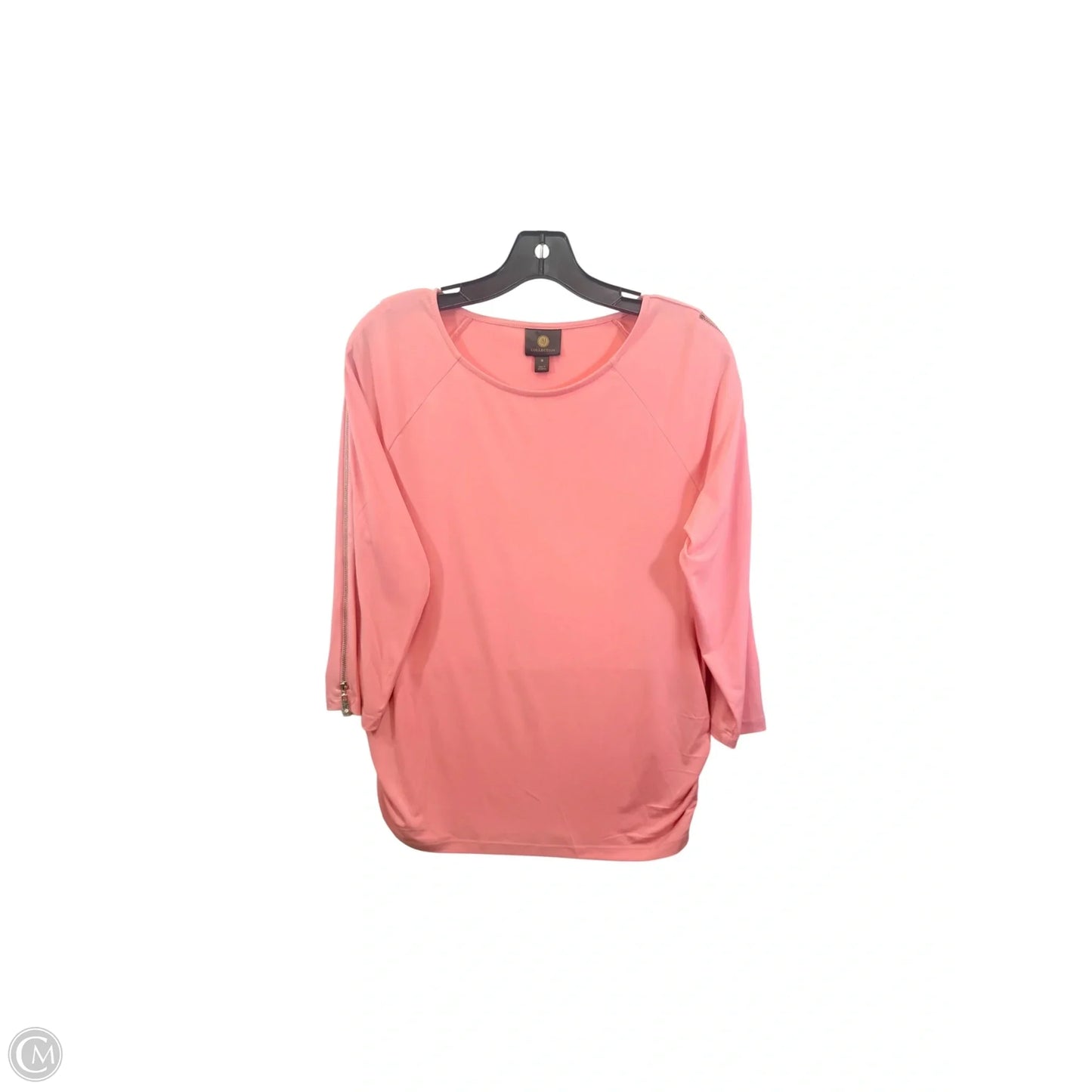 Top Long Sleeve By Jm Collections In Peach, Size: M