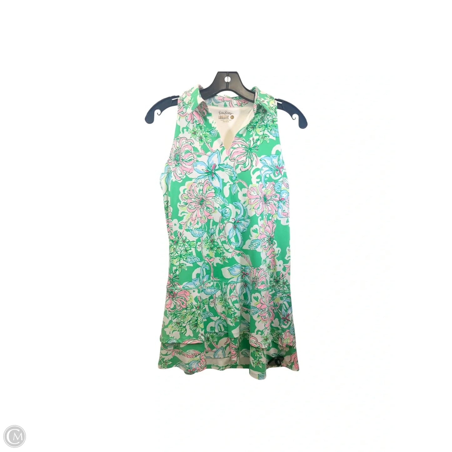Dress Designer By Lilly Pulitzer In Green & Pink, Size: Xs