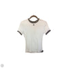 Top Short Sleeve Basic By Courrēges In Black & Blue, Size: S