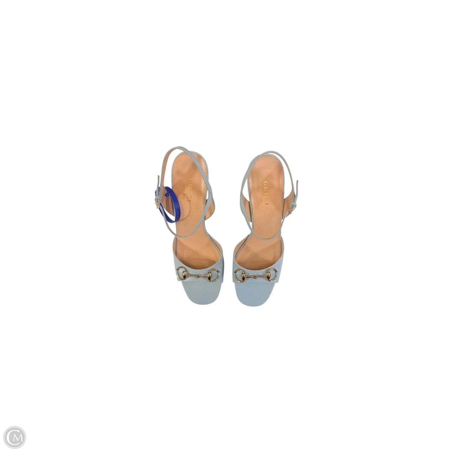 Shoes Luxury Designer By Gucci In Blue, Size: 10