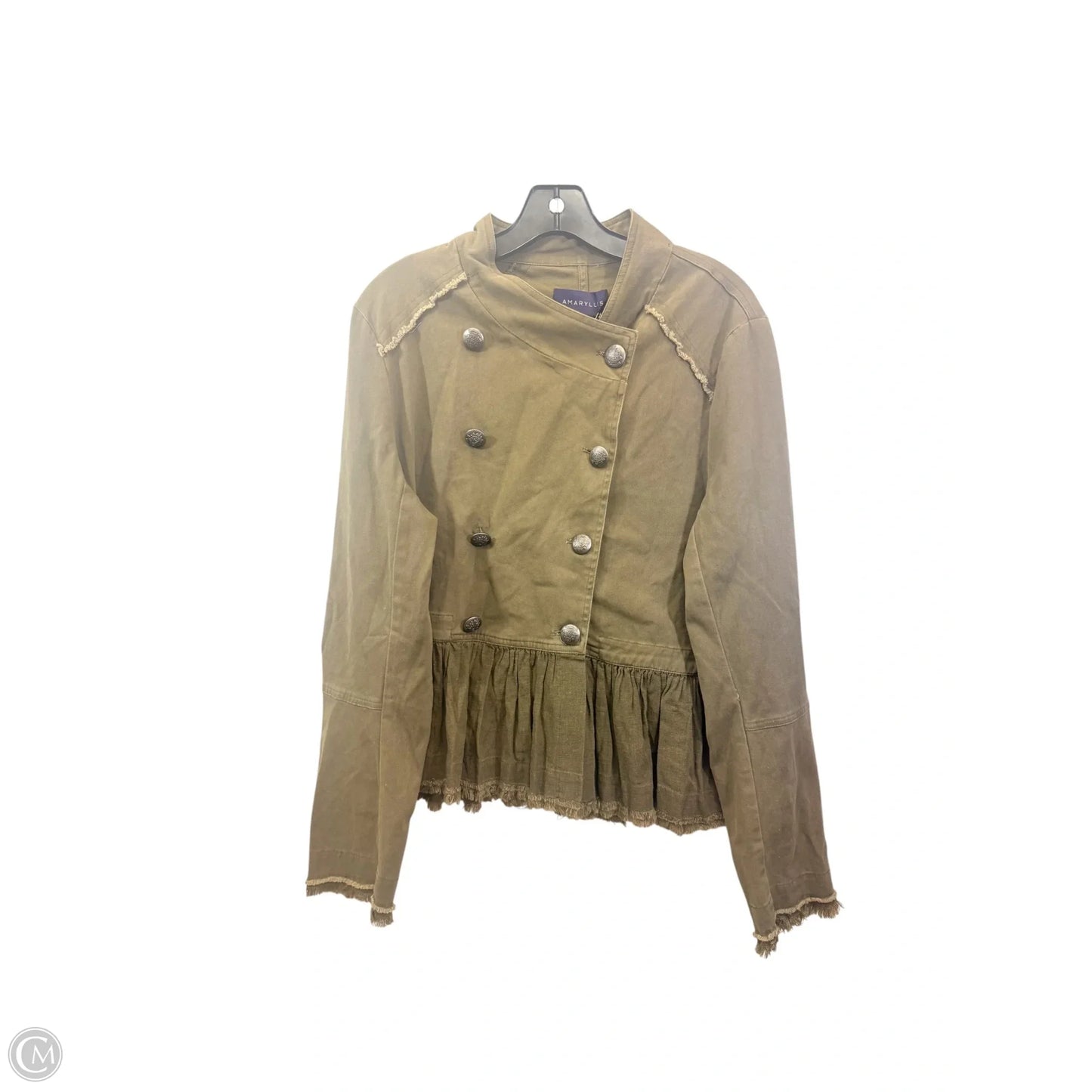 Jacket Denim By Amaryllis In Green, Size: M
