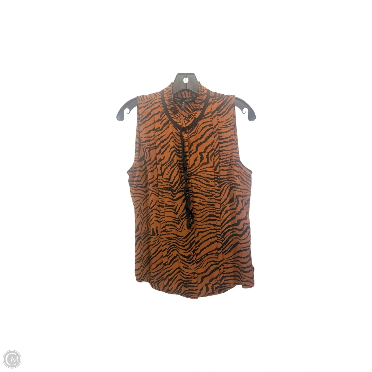 Top Sleeveless By White House Black Market In Animal Print, Size: S