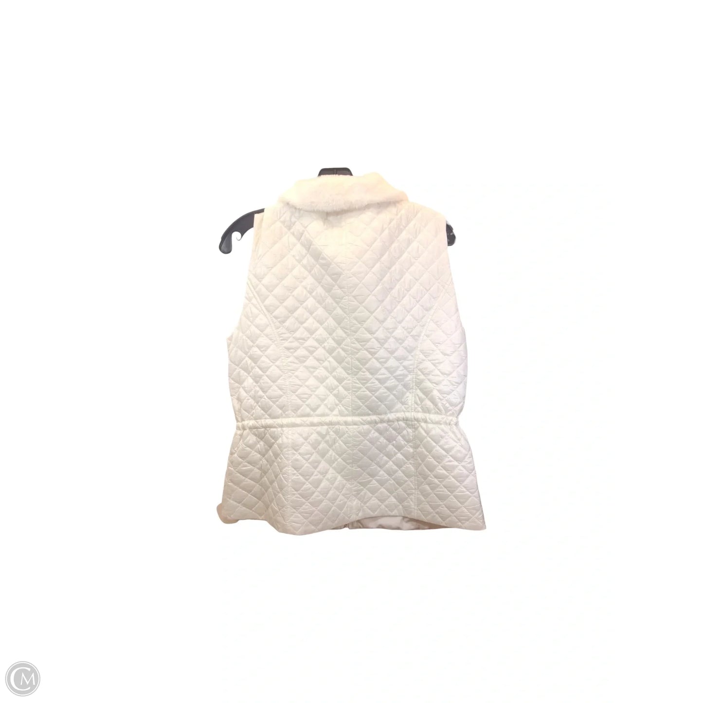 Vest Puffer & Quilted By White House Black Market In White, Size: M