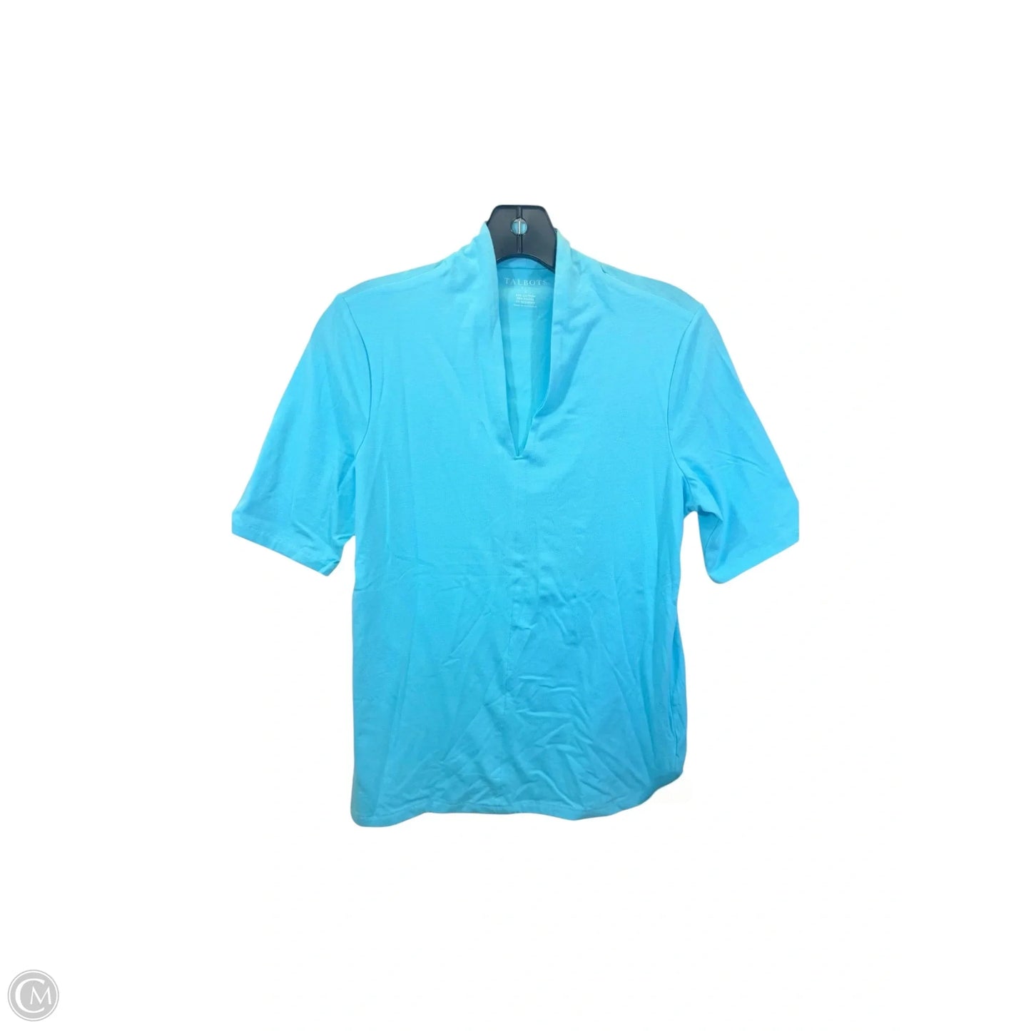 Top Short Sleeve By Talbots In Blue, Size: S