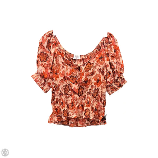 Top Short Sleeve By Sienna Sky In Floral Print, Size: M