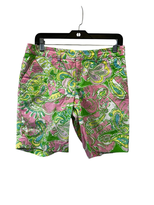 Shorts By Lilly Pulitzer In Green & Pink, Size: 4