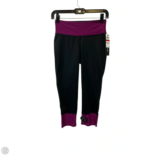 Athletic Capris By Ideology In Black & Purple, Size: Xs