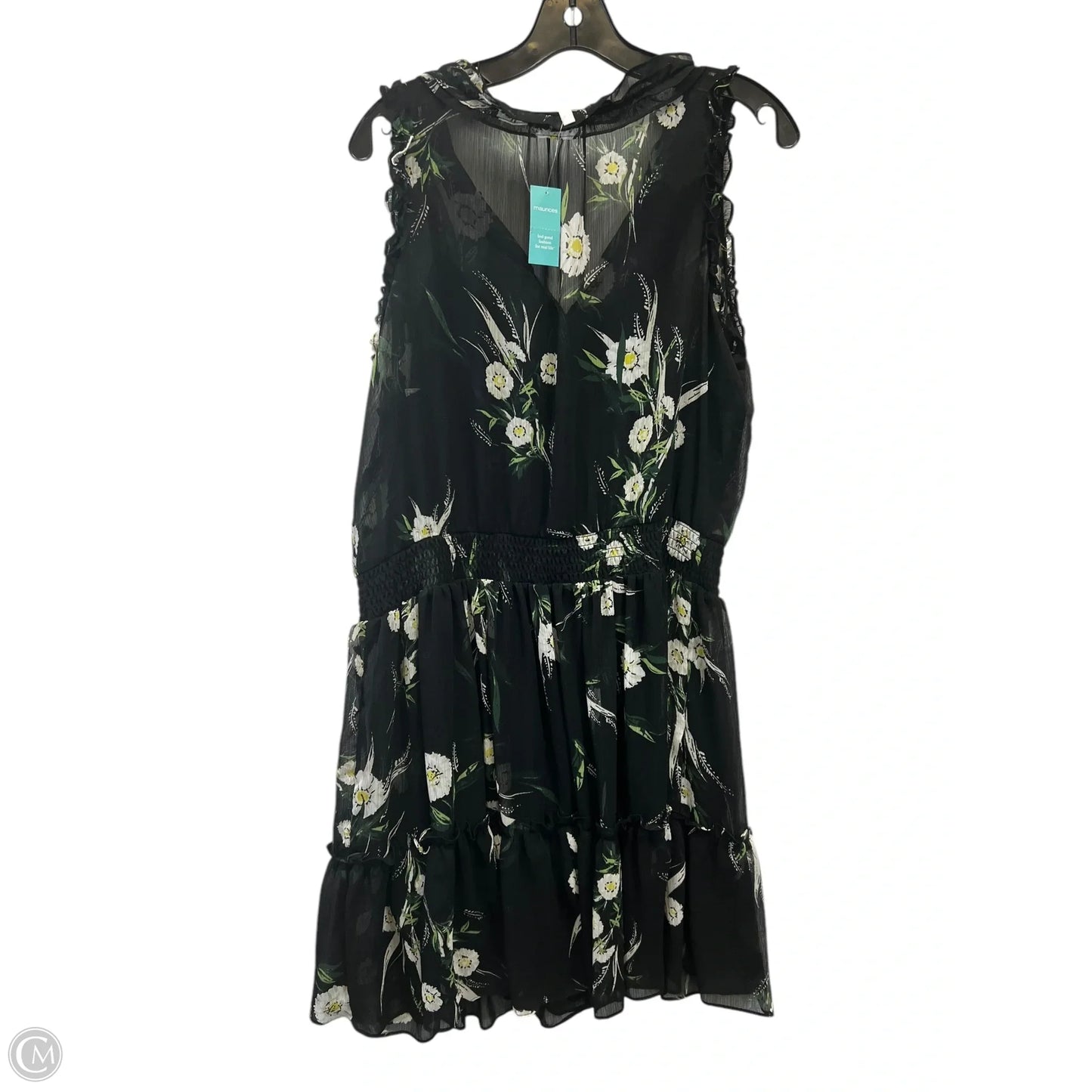 Dress Casual Midi By Maurices In Floral Print, Size: L