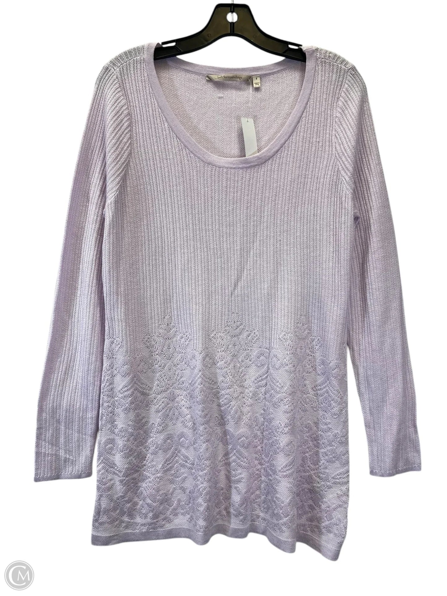 Top Long Sleeve By Soft Surroundings In Purple, Size: S