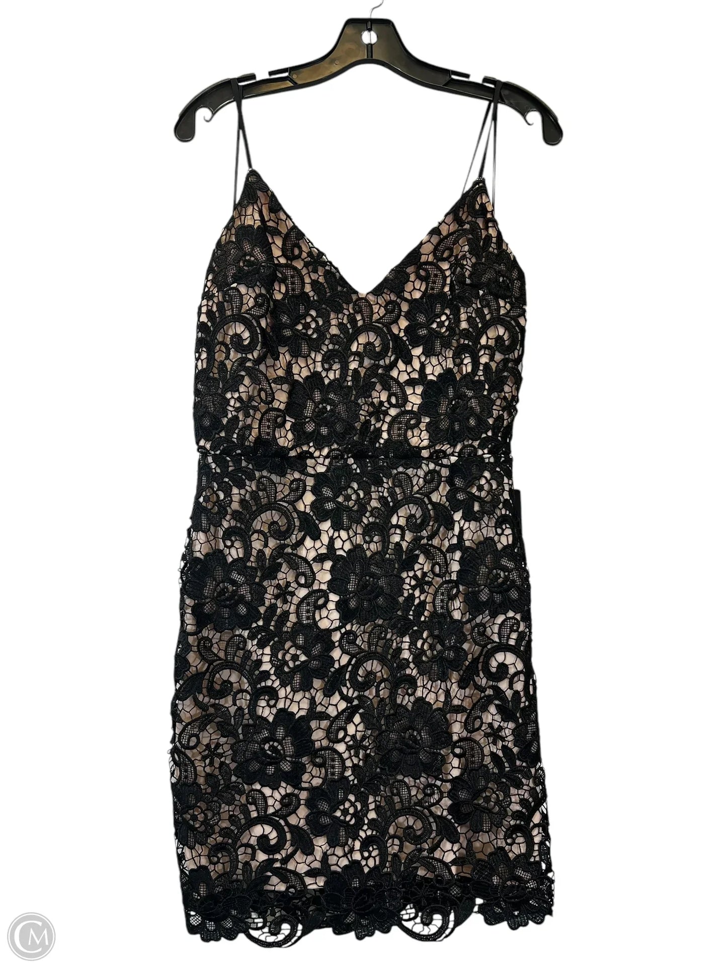 Dress Party Midi By Express In Black & Tan, Size: M